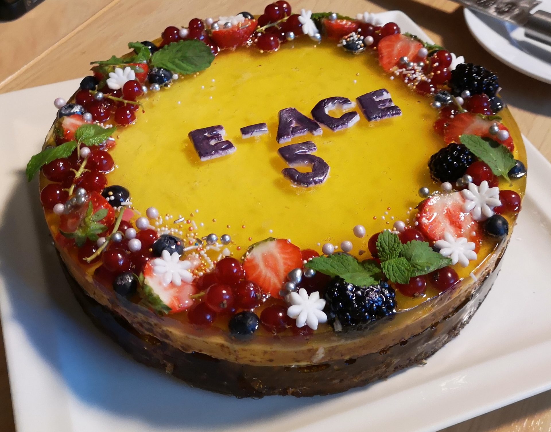 E-ACE sitēmas svinības, jubilejas torte